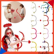 CODS Bow and Arrow Set Cosplay Prop Bow and Arrow Cupid Heart Shape Bow and Arrow Prop for Valentine
