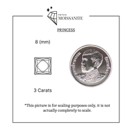 Square Princess Moissanite Diamond D-Color VVS1 {0.8ct- 6ct} - เพชรโมอีส สี่เหลี่ยม/เพชรโมซาไนท์ สี่