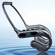 [CHiWANji] Open Ear Headphone Bluetooth Comfort with Mic Sweatproof Earphones Air Conduction Headpho