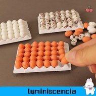 LUMINISCENCIA 1Set Simulated Eggs, 4 Styles Mini Cute Chicks Eggs, High Quality Family Eggs Miniatur