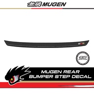 MUGEN Rear Bumper Step Decal For Honda Civic FE/FL1/FL5/FC1/FK7/FK8 10th And 11th Gen