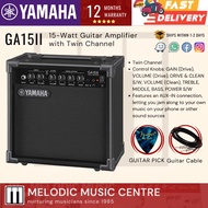Yamaha GA15II Amplifier 15 Watt Twin Channel Electric Guitar Speaker (GA15 GA 15 GA15-II GA15 II)