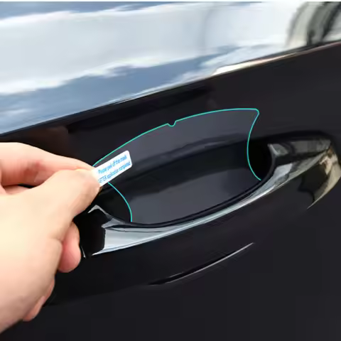 Car door handle protective film 3D car sticker for Volkswagen VW Scirocco 3rd Touran 1 2 Up! T-Roc T