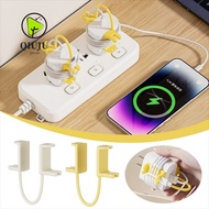 QIUJUU Charger Cord Holder, Lightweight Reusable Cable Ties Fastening Wire Organizer, Creative Porta