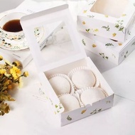 10pcs egg tart box cake box donut dessert box egg tart box pie sauce