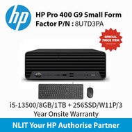 HP Pro 400 G9 8U7D3PA Small Form Factor i5-13500/8GB/1TB + 256GB SSD/W11P/WIFI/3 Year Onsite Warra