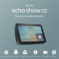 Latest 2021 Gen 2, Echo Show 5/Show 8 – Compact smart display with Alexa - Charcoal/Deep Sea Blue/Glacier White