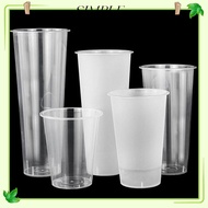 SIMPLESHOP Milktea Cup, Transparent 90mm Cup And Lids,  Plastic Ice Cream Cup
