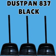 Dustpan 837 Black Heavy Duty Plastic Dustpan for Home, Floor and General Cleaning