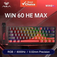 Aula WIN60HE Max Wireless Mechanical Keyboard Magnetic Switch 8KHz Polling Rate RGB LED Backlit Gami