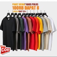Wholesale T-shirts POLOS IDR 100,000, get 8. Men's tops Wanita