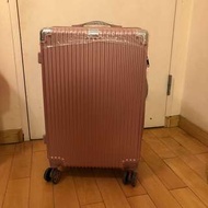 玫瑰金24吋行李箱