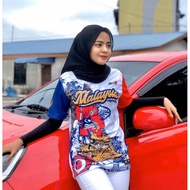 [Ready + Free Gift] Tshirt Muslimah Dress Exclusive for Merdeka 63
