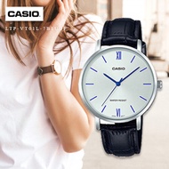 นาฬิกา Casio รุ่น LTP-VT01L-7B1 นาฬิกาผู้หญิง สายหนังสีดำ หน้าปัดสีขาว - มั่นใจ ของแท้ 100% รับประกันสินค้า 1 ปีเต็ม (ส่งฟรี เก็บเงินปลายทาง)