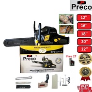 PRECO Chain Saw Heavy Duty 58cc 5200 16” / 18” / 20" / 22” Petrol Chainsaw Mesin Tebang Pokok (2-Stroke)