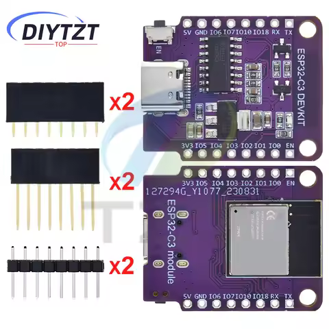 DIYTZT Wemos D1 Mini ESP8266 ESP32 ESP32-C3 ESP32-C3-MINI-1-N4 Serial WIFI+Bluetooth CH340G ESP8684