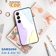Softcase Glass Kaca SAMSUNG A34 & SAMSUNG A54 (5G) - Case Handphone SAMSUNG A34 & SAMSUNG A54 (5G) [