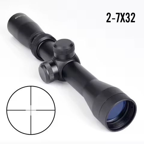 2-7X32 Optics Rifle Scopes Tactical AdjustableCrossbow Short Collimator for Hunting 11mm/20mm Rail M
