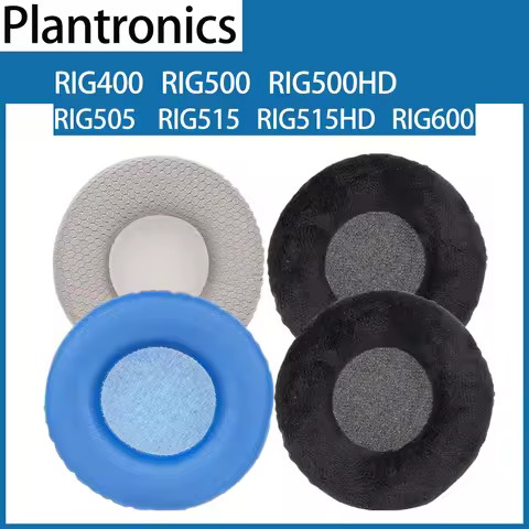 Breathable Mesh Earpads for Plantronics RIG400 RIG500 RIG505 RIG515 RIG600 Headphones RIG500HD RIG 5