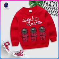 【IN Stocks】Squid game Korean Fashion kids sweater Children Round neck Sweatshirts sweater kids boy/girl Casual Tops