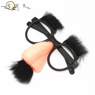 SUEREN Glasses Props, Fancy Dress Roy Party Funny Glasses, Funny Moustache Glasses Hip-Hop Halloween