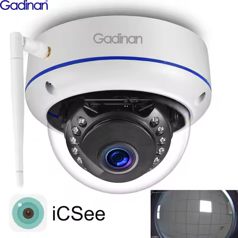 Fisheye Lens 5/3/2MP WIFI Camera 1.7mm 150 Degree IR NightVision Surveillance Wireless CCTV Indoor O