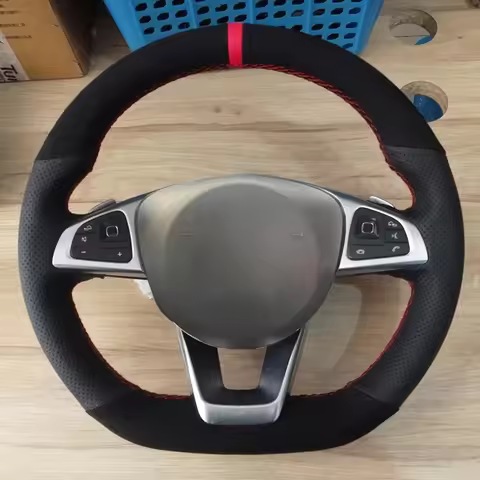 Car Steering Wheel Cover Suede Customized Car Accessories For Mercedes-Benz C200 C250 C300 B250 B260