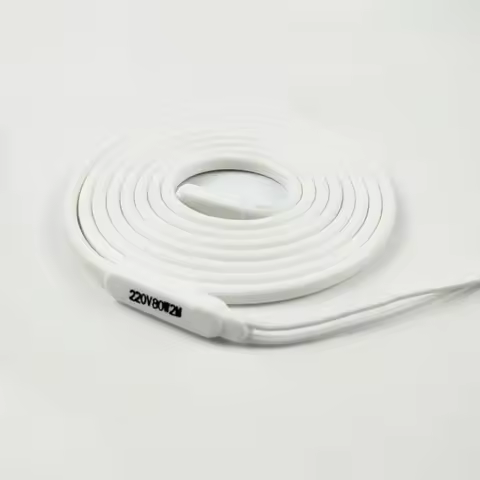 220V 1-15 Meters 40W Per Meter White Waterproof Silicone Rubber Insulated Heater Wire For Drain-pipe