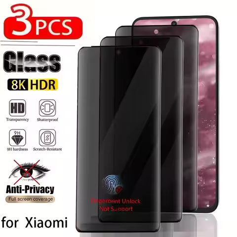 3PCS Privacy Tempered Glass for Xiaomi Poco F7 Ultra F6 F6 Pro F5 Pro Screen Protector for Xiaomi Po