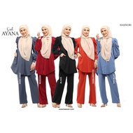 HASNURI Suit Ayana (Suit/moden/perempuan/seluar/lurus/plain/hasnuri/Baju Kurung Hasnuri)