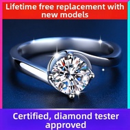 KAFANDENG | High-Quality Moissanite Silver Engagement Ring 1 Ct