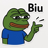 Biu meme  Sticker logo emblem
