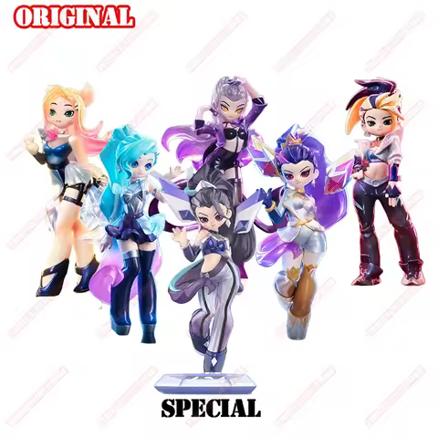 Original League of Legends Animation Game Peripheral Toys KDA ALL OUT Ari Akali Kaisa Anime Action M