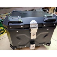 Rizoma 45L Universal Aluminum Motorcycle Top Box Waterproof Storage box With back rest