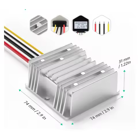 XWST DC DC Converter 36V 48V to 12V Step down Power Supply Inverter 1-120A Buck Regulator Transforme