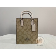 COACH NORTH SOUTH MINI TOTE IN SIGNATURE CANVAS