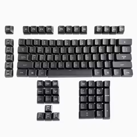 A Full Set G910 Black Keycaps Replacement for Romer-G Switch Logit G910 Mechanical Keyboard WASD/Arr