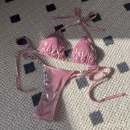 New Style Shiny Pearl Thong bikini Swimsuit bikini QYHZ