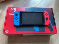Nintendo Switch 大電版 紅藍制 有盒齊配件