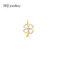 FA4 MJ Jewellery Clover Leaf Pendant B158 , 916 Gold & 375 Gold