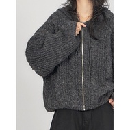 Codibook|Korea EEZEE Knitted Zipper Hooded Jacket ZI016 Women's Clothing