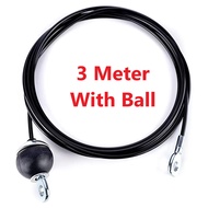 Gym Pulley Cable Steel Wire Rope Kawat Sling Baja Angkat Beban Fitness Tebal 5mm Arm Strength Pull D