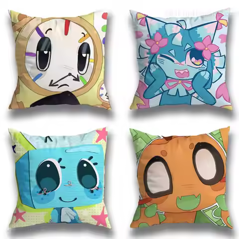 Dandys World Sprout Anime pillowcase casual style decoration, suitable for home decoration (excludin