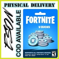 ◡ ☀ ▨ Fortnite Vbucks V-Bucks Gift Card (1000,2800,5000) - COD Available - Physical Delivery