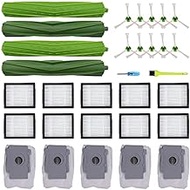 Replacement Parts Kit for iRobot Roomba i7 i7+ Plus Vacuum,2 Set Multi-Surface Rubber Brushes &amp; 10 High-Efficiency HEPA Filters &amp; 10 Edge-Sweeping Side Brushes &amp; 5 Dirt Disposal Bags(27 pack)