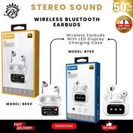 BM750/BM650 TWS Wireless Bluetooth Earbuds LED Display Rechargeable Headset HiFi Sport Noise Reducti