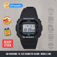 Original G Shock Men GW-B5600MG-1D GWB5600MG-1D Digital Petak Bluetooth Watch Black Resin Band watch