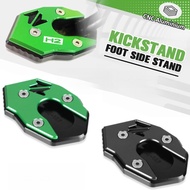 CNC Kickstand Foot Side Stand Extension Pad Support Plate Pedal Footrest FOR KAWASAKI Z900 Z900RS 20