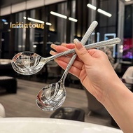 [Initiatour-t] Korean Stainless Steel Thickening Spoon Creative Long Handle Hotel Hot Pot Spoon Soup