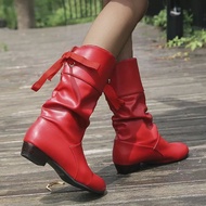 8819 Leather Boots Ribbon dance Shoes line dance Shoes bally dance salsa